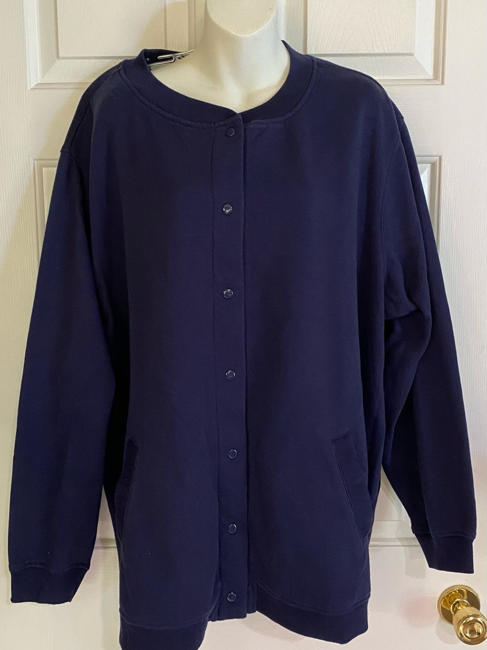 Blair Deep Blue Snap-Button jacket. Size 3XL